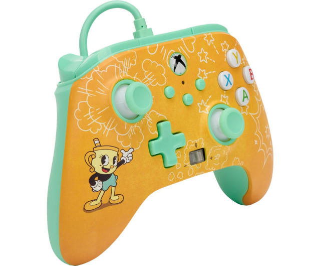 PowerA XS Pad przewodowy Enhanced Cuphead Ms Chalice - 1112283 - zdjęcie 3
